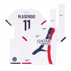 Paris Saint-Germain Marco Asensio #11 Bortedraktsett Barn 2024-25 Kortermet (+ korte bukser)